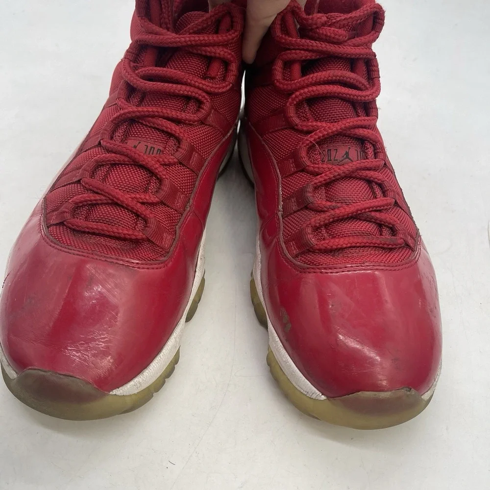 Jordan Air Jordan 11 Shoes Mens 9 Retro Win Like '96 Red High Top Sneaker Cherry
